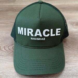 NAHMIAS Miracle Logo Foam Trucker Hat RARE AW2022 Green White